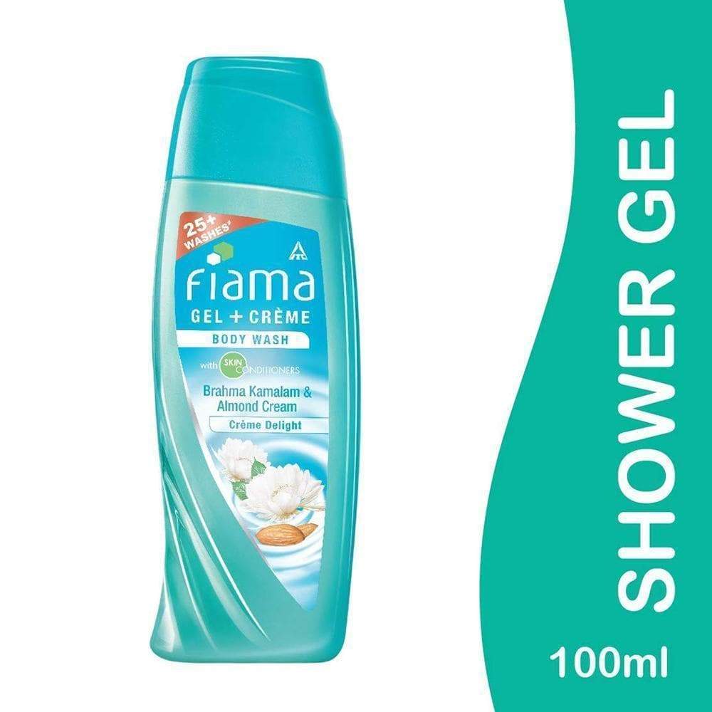 Fiama Gel + Cream Body Wash Brahmakamalam and Almond Cream with Skin Conditioners 100ml