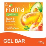 Fiama Gel Bar Peach and Avocado for moisturized skin, with skin conditioners, 125 g